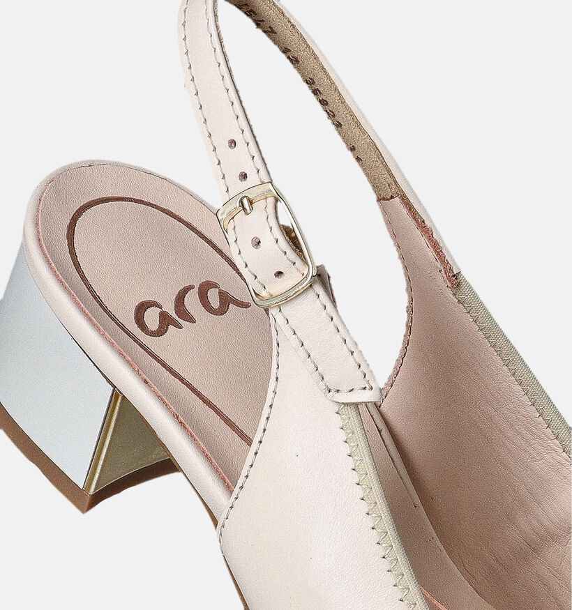 Ara Nizza 2.0 Escarpins slingback en Beige pour femmes (355204)