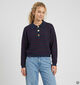 Vila Malfine Blauwe/Bordeaux Polo Trui voor dames (382032)