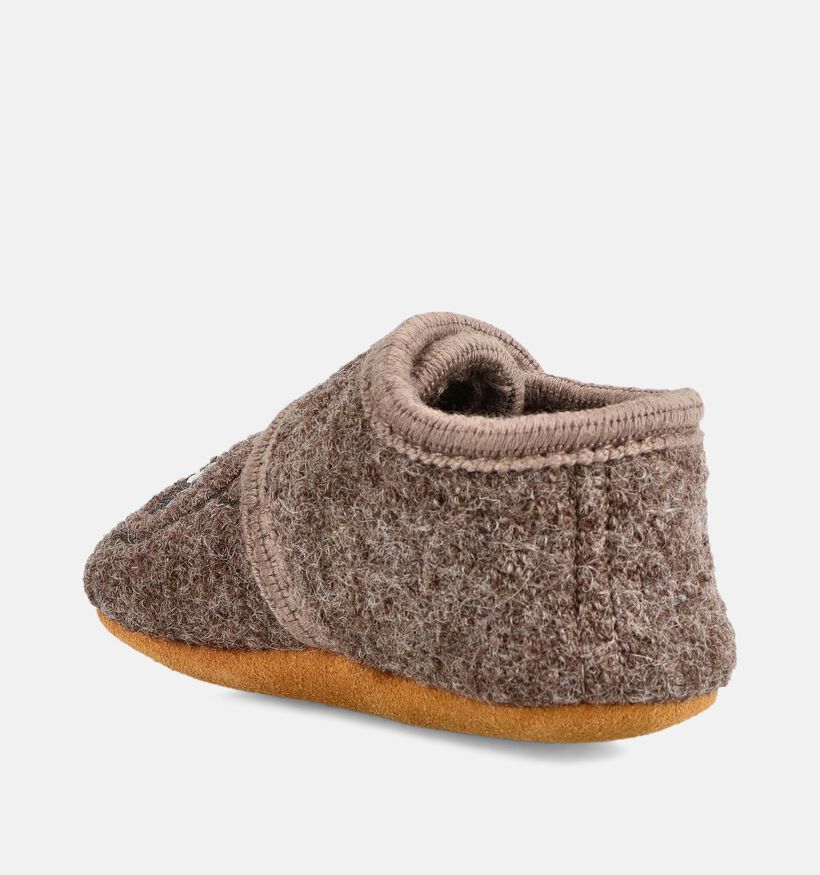 Enfant Chocolate Brown Panda Bruine Babypantoffels voor jongens (379546)