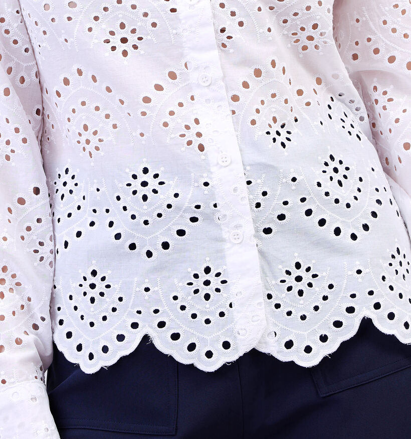 Pieces Vilde Wit Hemd Kant voor dames (351119)