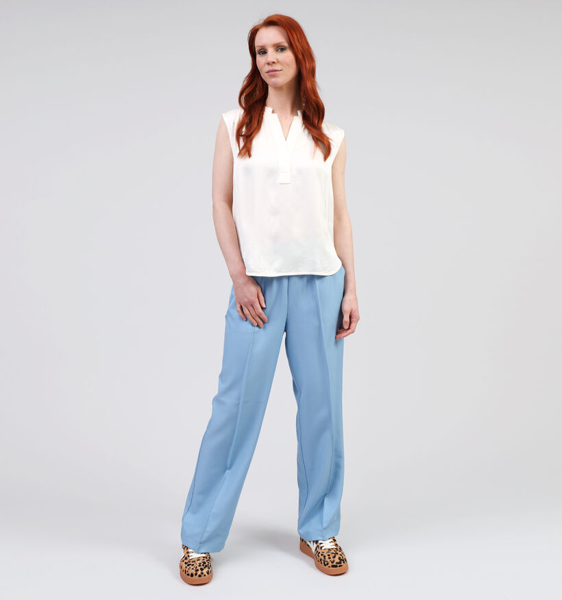 Mexx Ecru Satijnen blouse voor dames (353209)