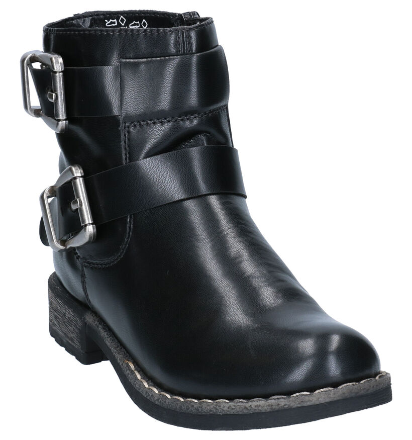 Stoere Kaki Boots met Rits Rieker in kunstleer (234714)