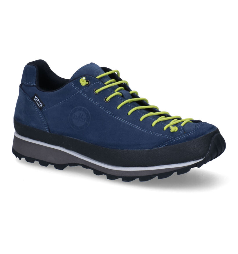 Lomer Bio Naturale Blauwe Wandelschoenen in daim (300068)