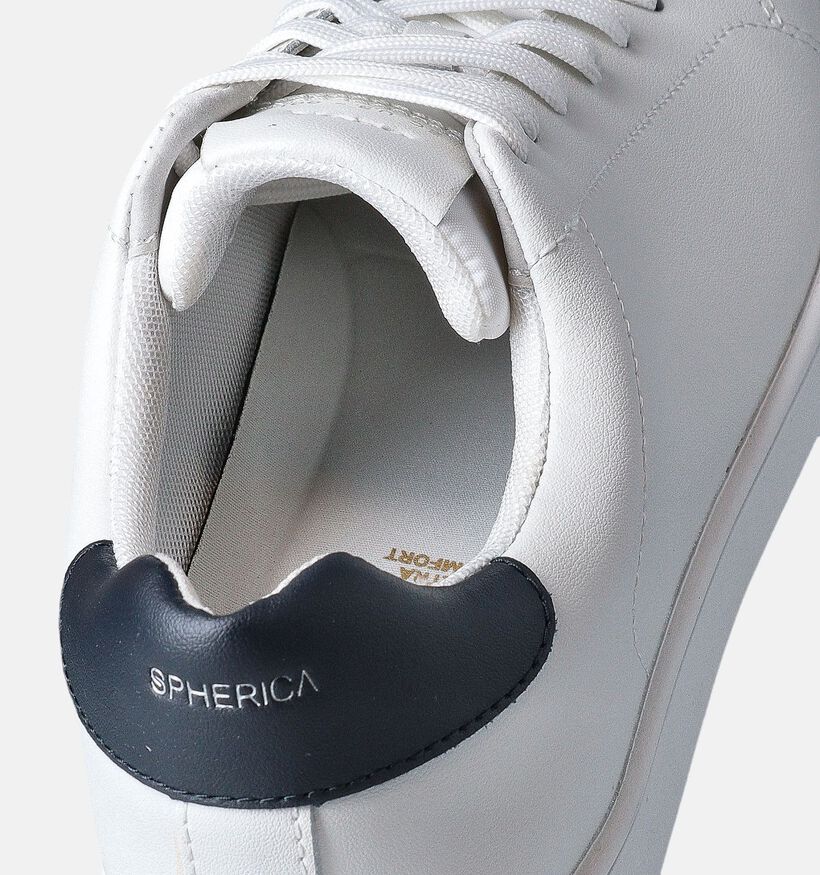 Geox Spherica Witte Veterschoenen voor heren (353839) - geschikt voor steunzolen