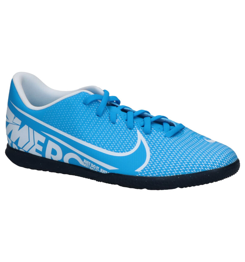 Nike Vapor 13 Club Chaussures de Foot en Bleu en simili cuir (254047)