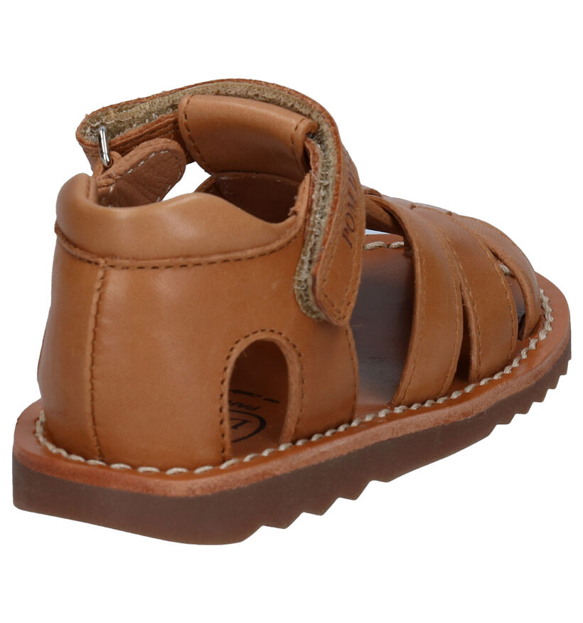 Pom d'Api Waff Papy Cognac Sandalen voor jongens (304805)