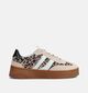 Posh by Poelman Baskets Leopard en Beige pour femmes (367970) - pour semelles orthopédiques