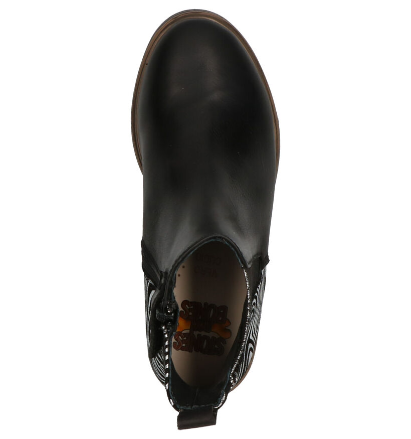 STONES and BONES Gilla Bottines en Noir en cuir (255535)