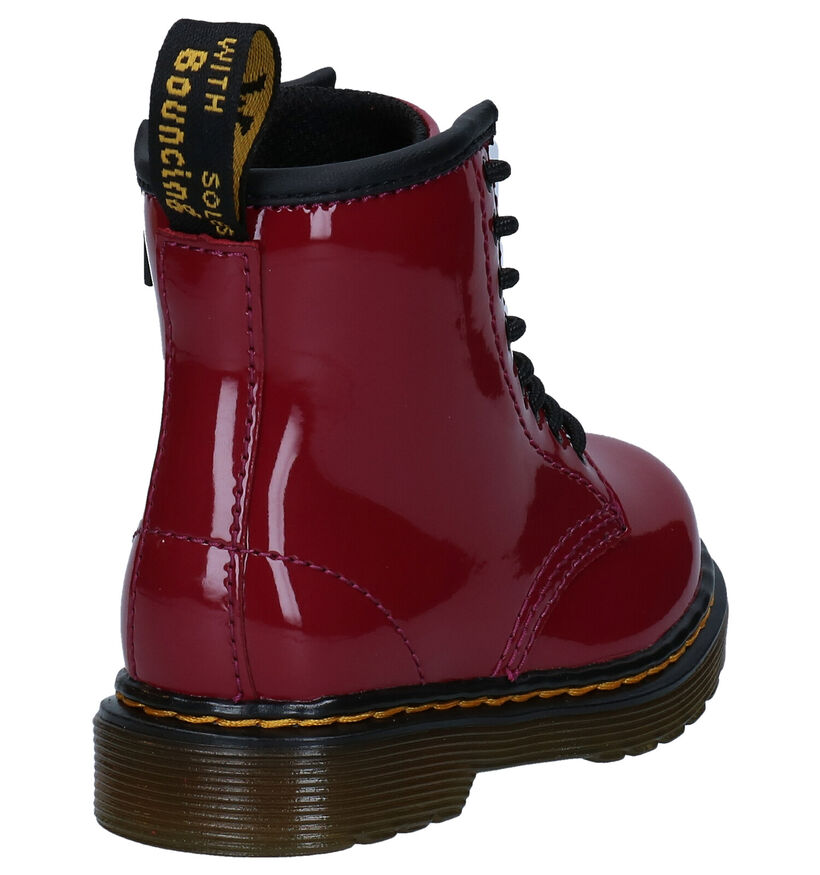 Dr. Martens Cosmic Glitter Rode Boots voor meisjes (294392)