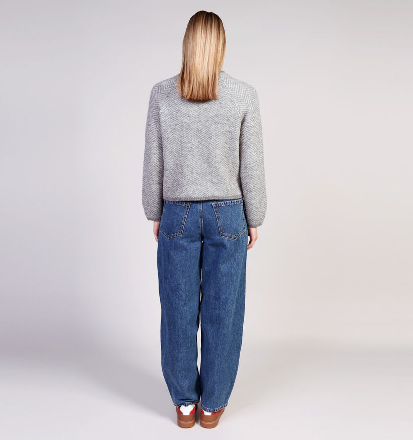 Vila Vilory Hogh-Neck Pull en Gris Vila Vilory Hogh-Neck Pull en Gris pour femmes (361323)