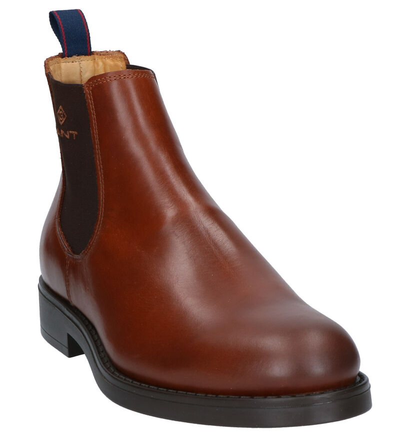 Gant Oscar Bottines en Cognac en textile (261319)