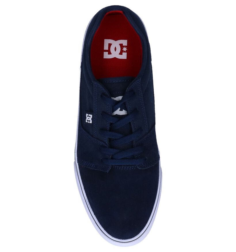 DC Shoes Baskets de skate en Bleu foncé en daim (250817)