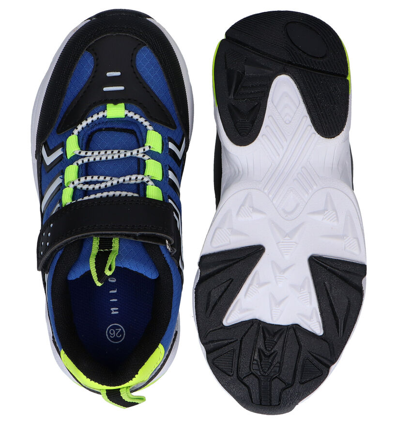 Milo & Mila Blauwe Sneakers in stof (289350)