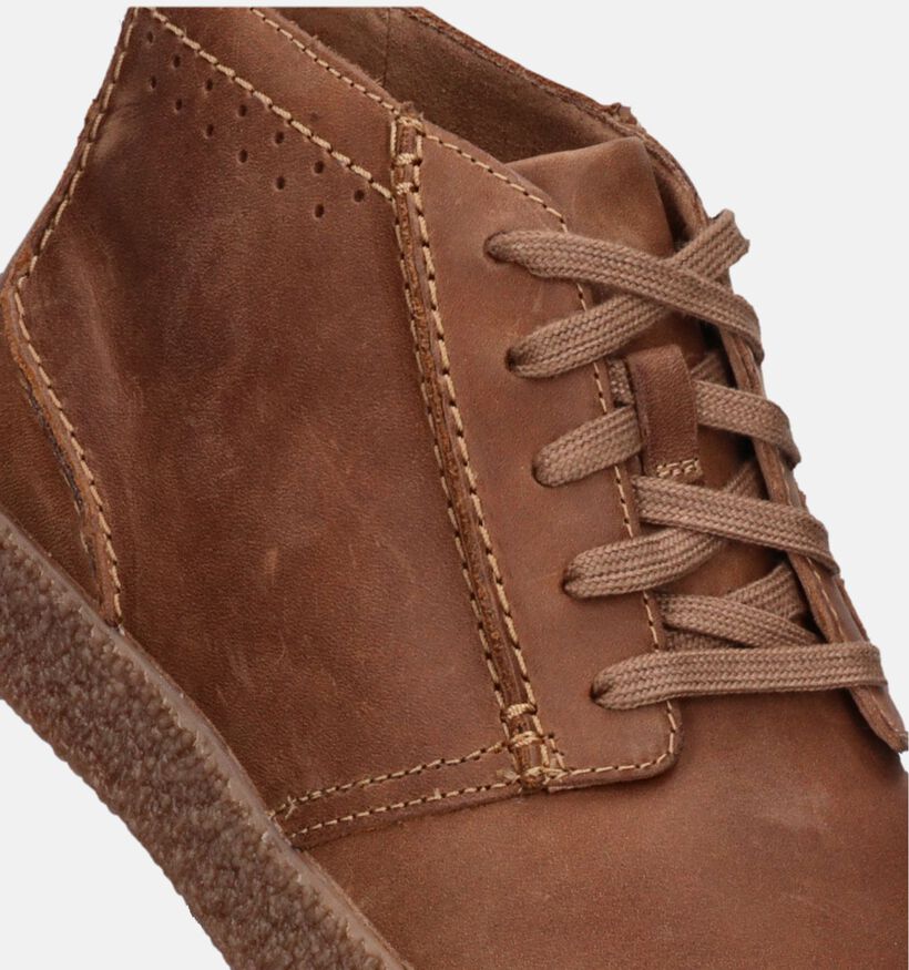 Clarks Streethill Mid Bottines en Cognac pour hommes (346660) - pour semelles orthopédiques