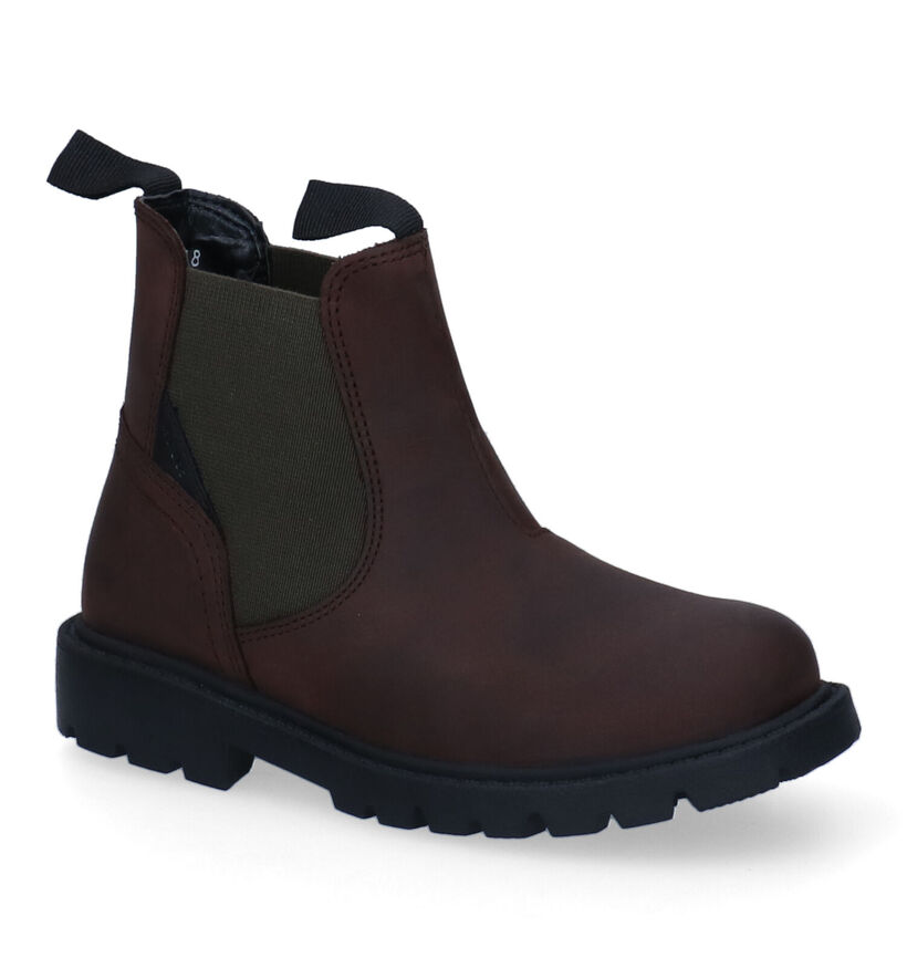 Geox Shaylax Bruine Chelsea Boots voor jongens (295107) - geschikt voor steunzolen