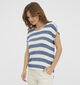 Vero Moda Wide Stripe T-shirt en Bleu pour femmes (345594)