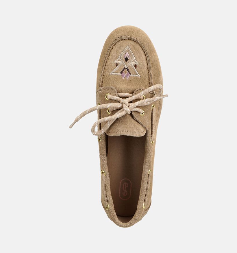 Shoecolate Chaussures plates en Taupe pour femmes (384057)