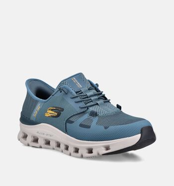 Skechers Glide-Step Low Sneakers Zwart/Wit/Taupe/Blauw/Groen/Grijs