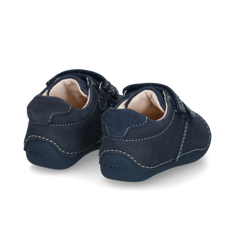 Geox Tutim Chaussures pour bébé en Bleu en nubuck (317575)