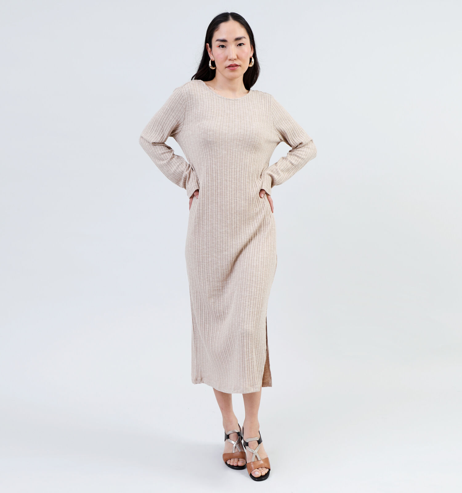 Lange jurk pieces best sale