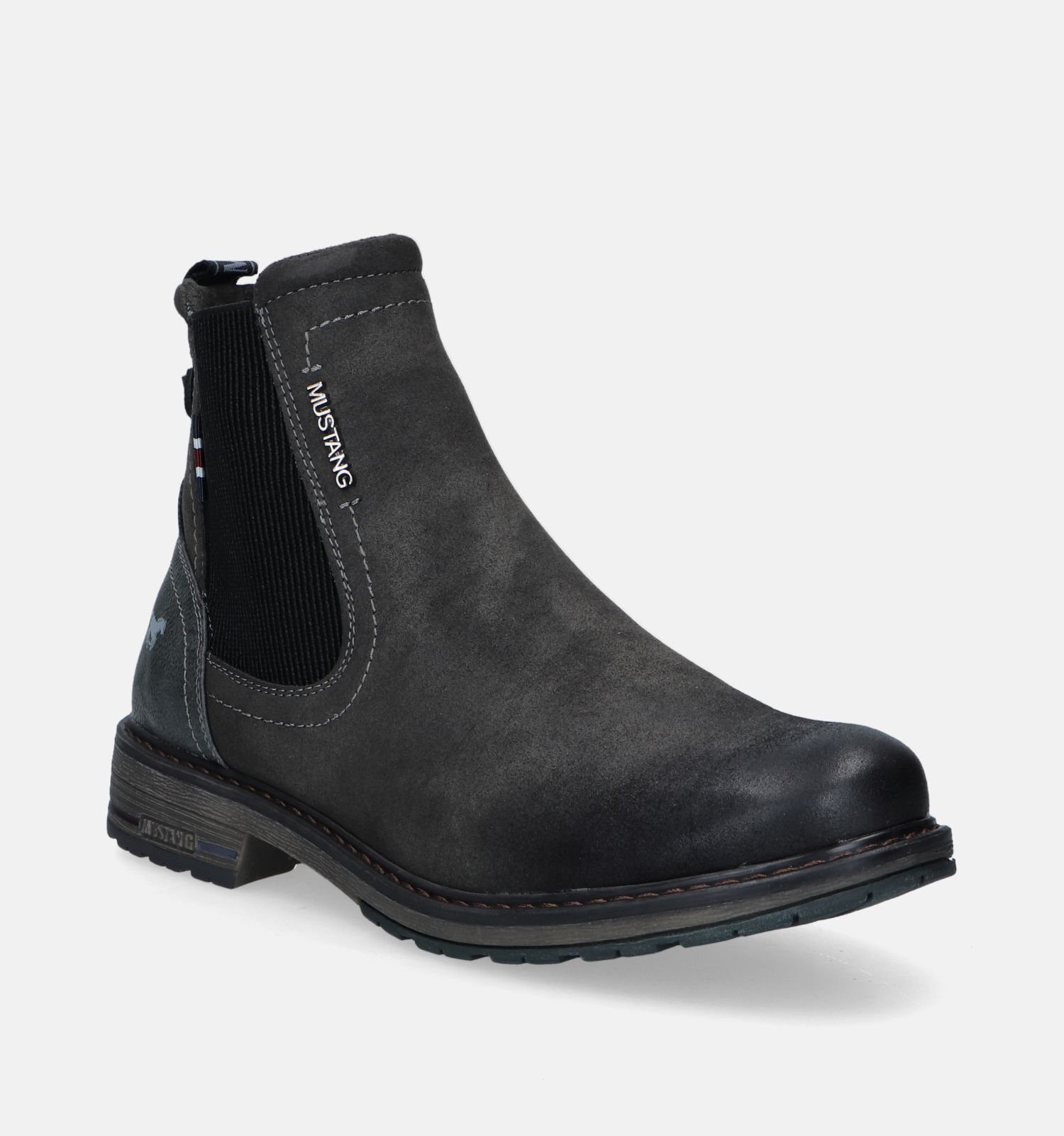 Mustang Bottines Chelsea en Gris Hommes Boots en ligne sur TORFS.BE