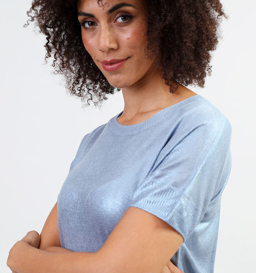 Expresso Metallic coated Blauwe Trui voor dames (351036)
