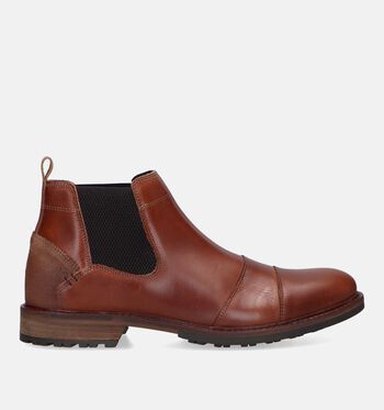 Bottines Chelsea cognac