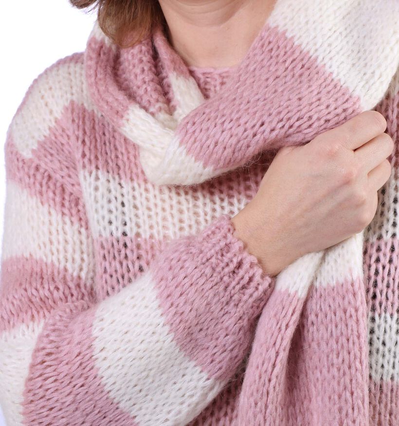 Dolce C. Wit/Roze Trui met Sjaal (294031)