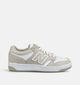 New Balance 480 Baskets basses en Beige pour filles, gar&ccedil;ons (377312) - pour semelles orthop&eacute;diques