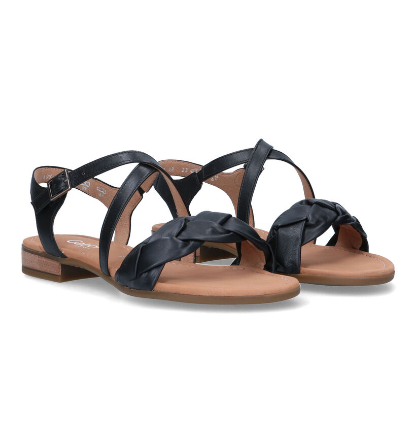 Comfort Sandales plates en Noir pour femmes (323264)
