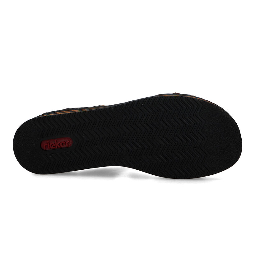 Rieker Cognac Slippers met sleehak voor dames (354946)