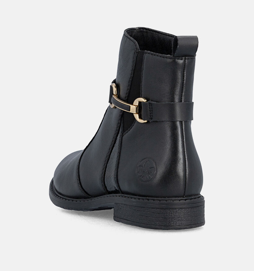 Rieker Bottines Chelsea en Noir pour femmes (379968) - pour semelles orthop&eacute;diques
