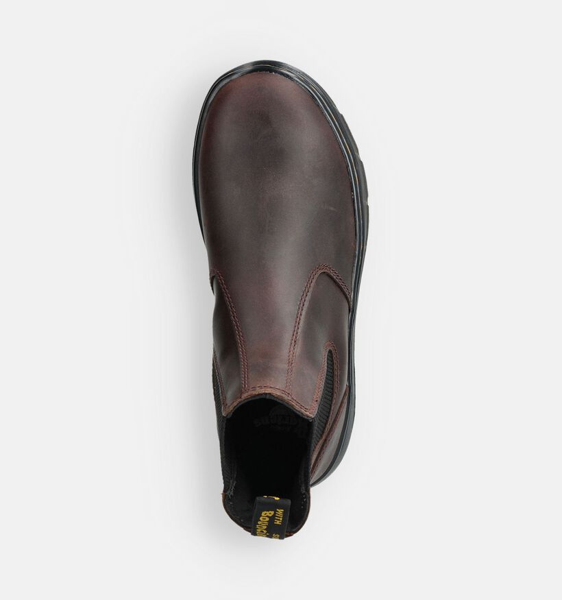 Dr. Martens Embury Leather Donkerbruine Chelsea Boots voor dames (375786) - geschikt voor steunzolen