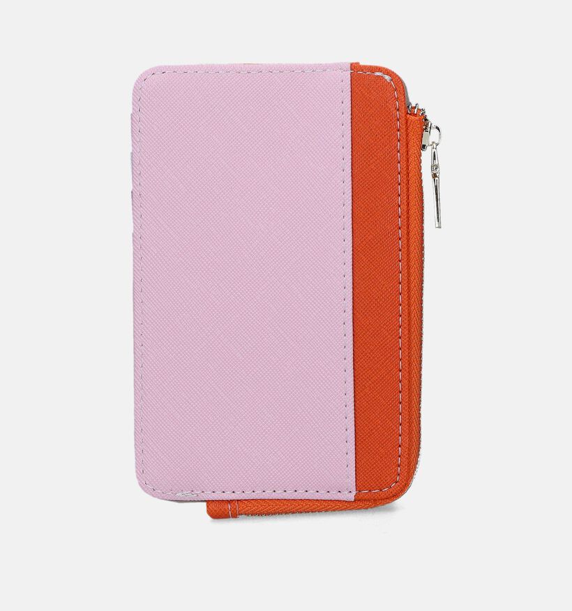 Laurent David Marie 008 Porte-monnaie zippé en Rose pour femmes (342643)