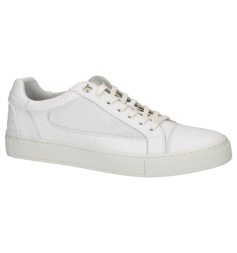 Australian Baskets basses en Blanc en cuir (213065)