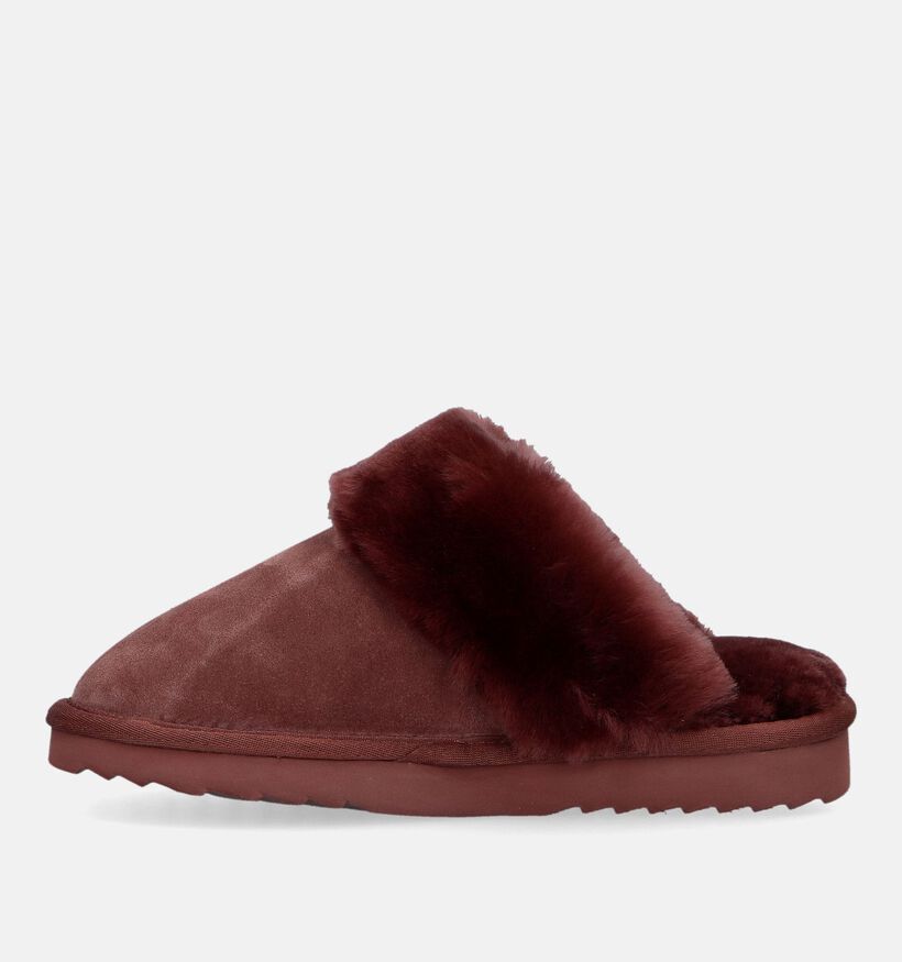 Warmbat Flurry Cognac Wollen Pantoffels voor dames (329908)