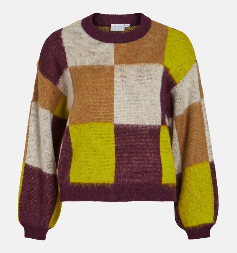 Vila Pico Bordeaux Gebreide trui voor dames (334179)
