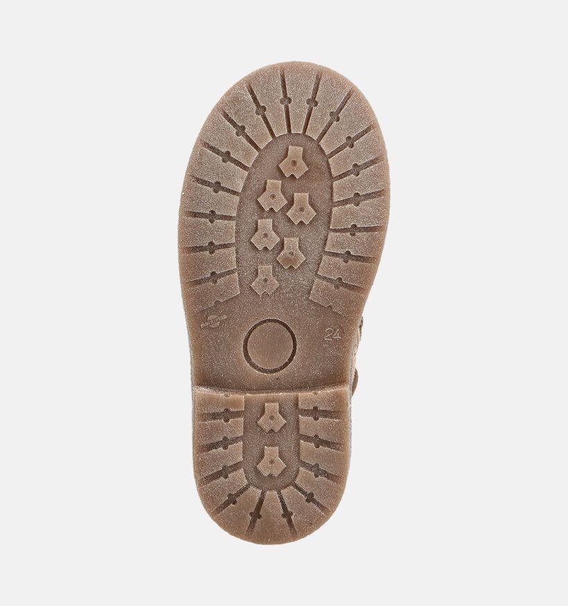 STONES and BONES Pixy Boots &agrave; lacets en Beige fonc&eacute; pour filles (381410) - pour semelles orthop&eacute;diques