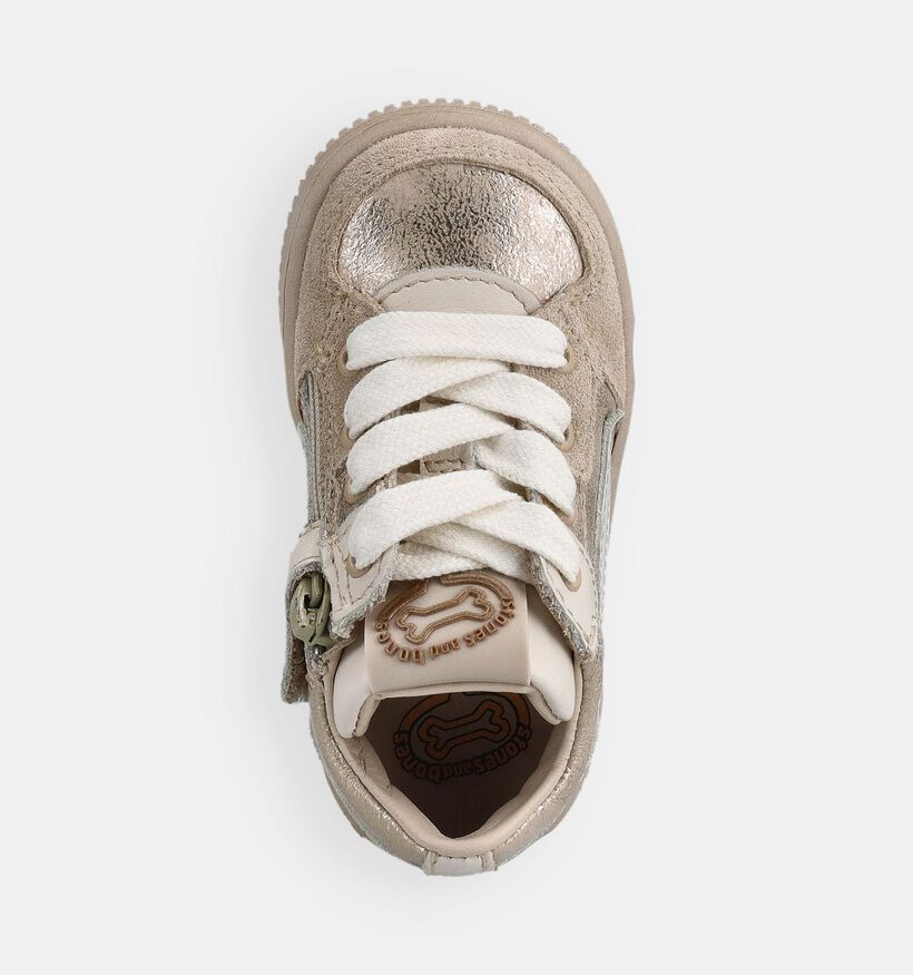 STONES and BONES Nomi Baskets pour b&eacute;b&eacute; en Or pour filles (373753) - pour semelles orthop&eacute;diques