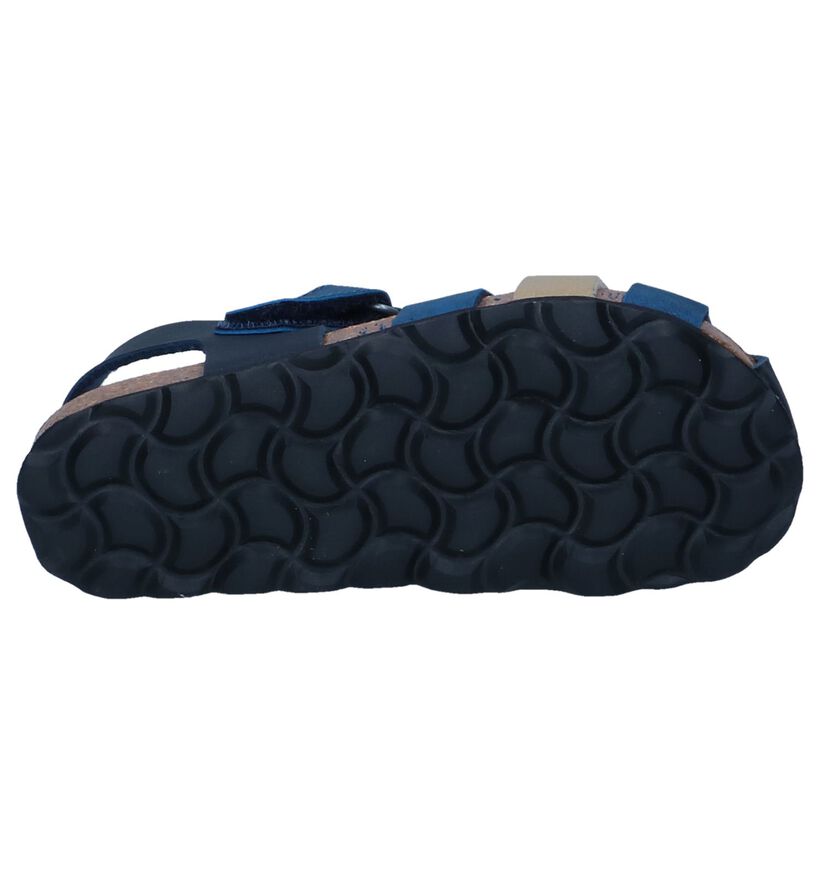 Donkerblauwe Sandalen Milo & Mila in kunstleer (241387)