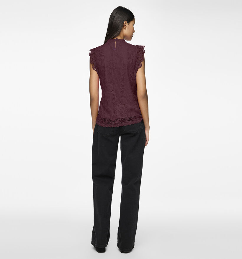 Pieces Olline Bordeaux Top voor dames (361137)