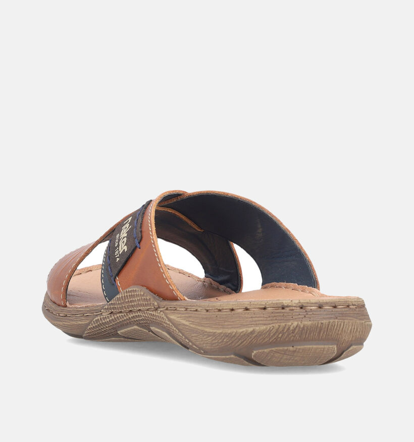 Rieker Nu-pieds casual en Marron pour hommes (354817)