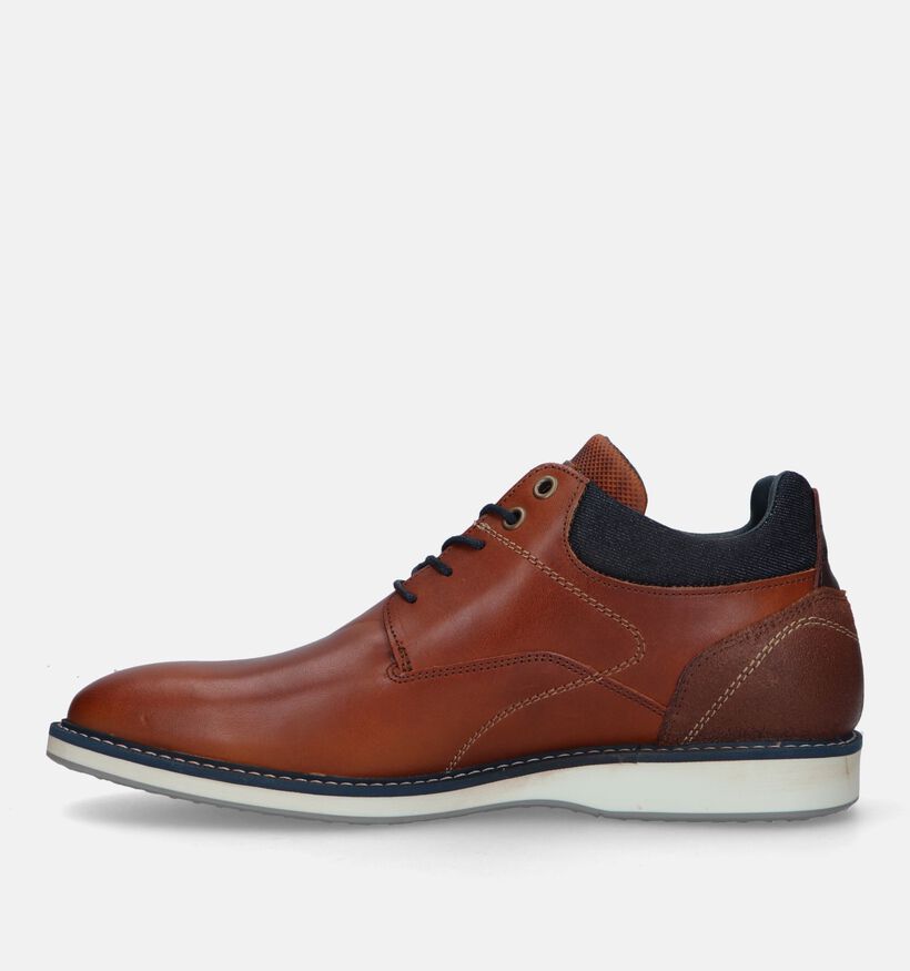 Bullboxer Cognac Hoge Schoenen voor heren (328884) - geschikt voor steunzolen