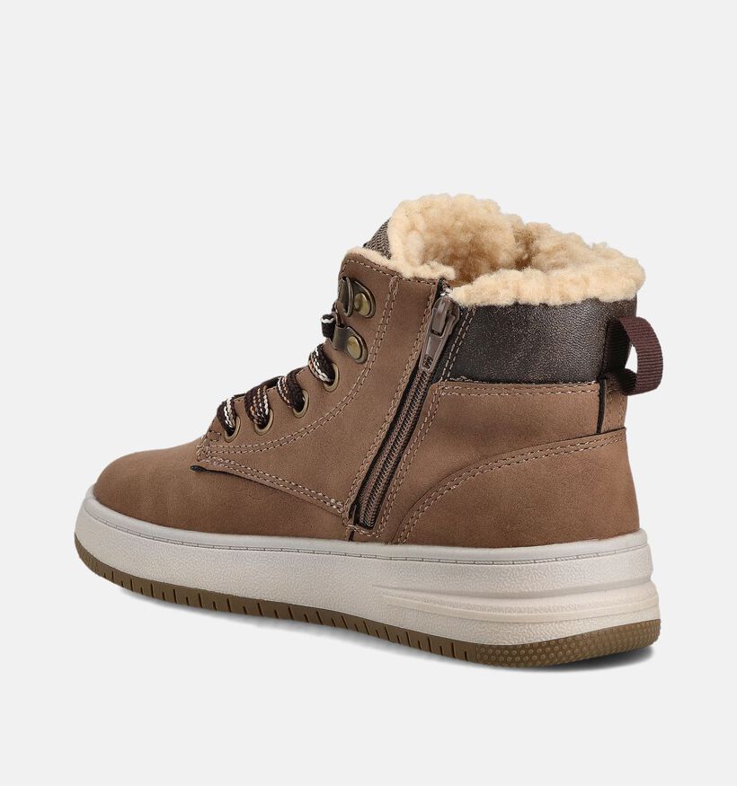 SJ Bruine Bottines voor jongens (363163) - geschikt voor steunzolen