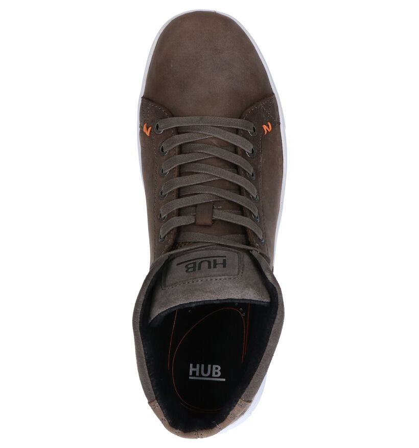 Hub Murrayfield Grijze Sneakers in nubuck (255798)