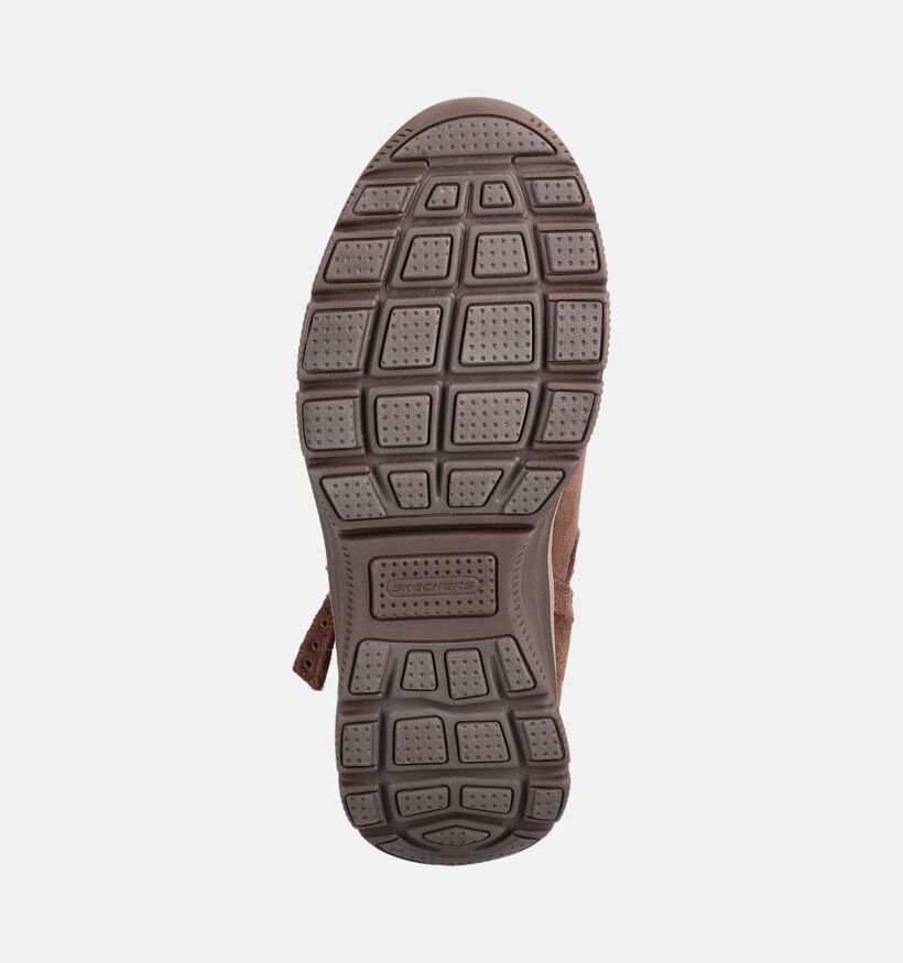 Skechers Easy Going Bottines motardes en Marron pour femmes (377975) - pour semelles orthop&eacute;diques