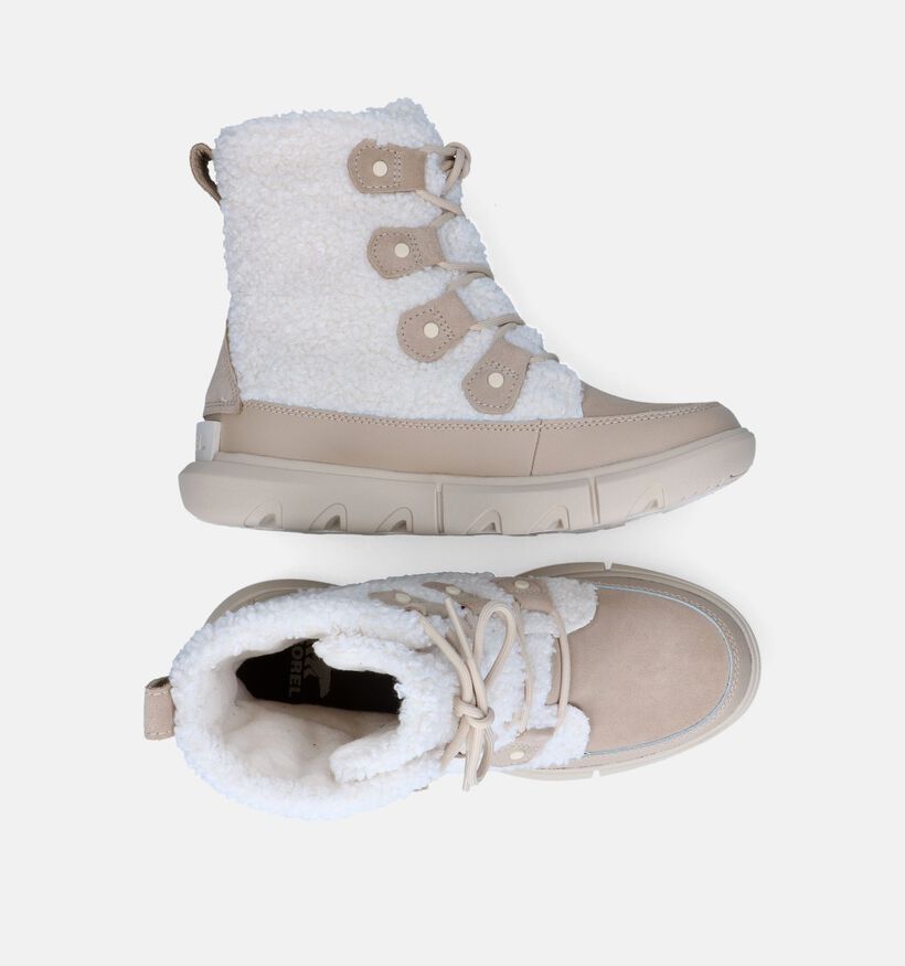 Sorel Explorer Beige Snowboots voor dames (312423) - geschikt voor steunzolen