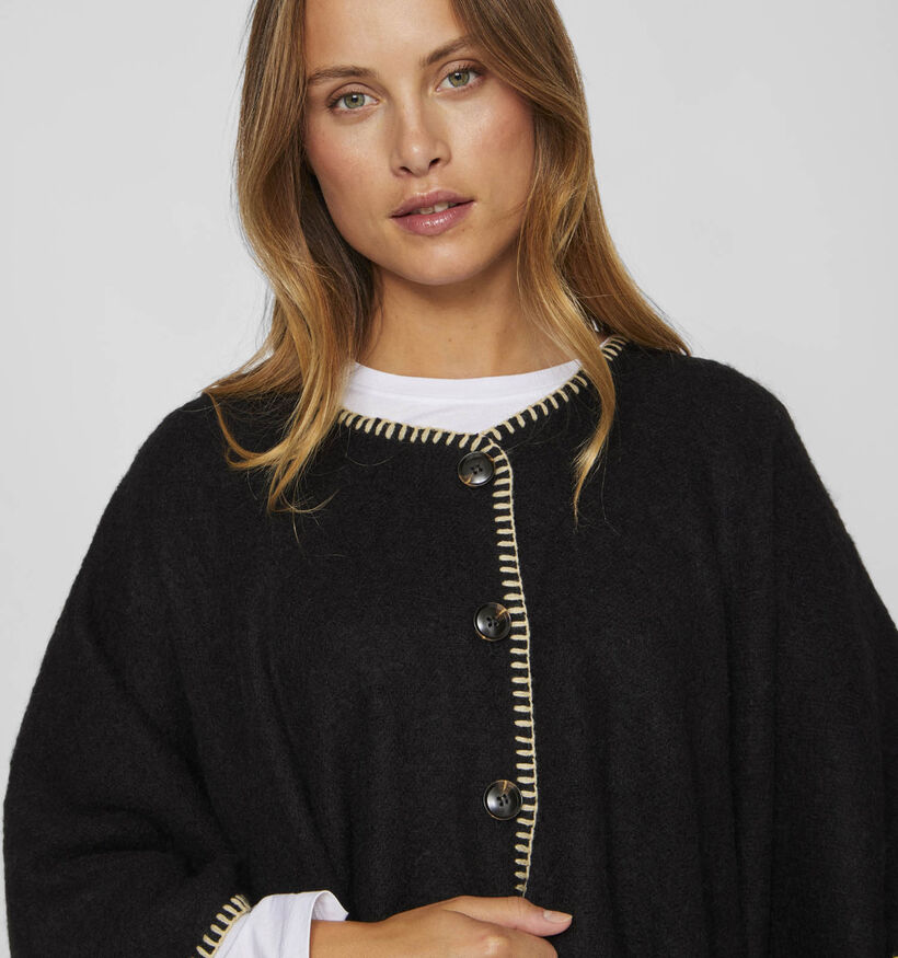 Vila Santel Zwarte Cape voor dames (346099)
