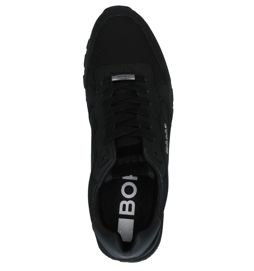 Björn Borg Low KPU Zwarte Sneakers in kunstleer (278510)