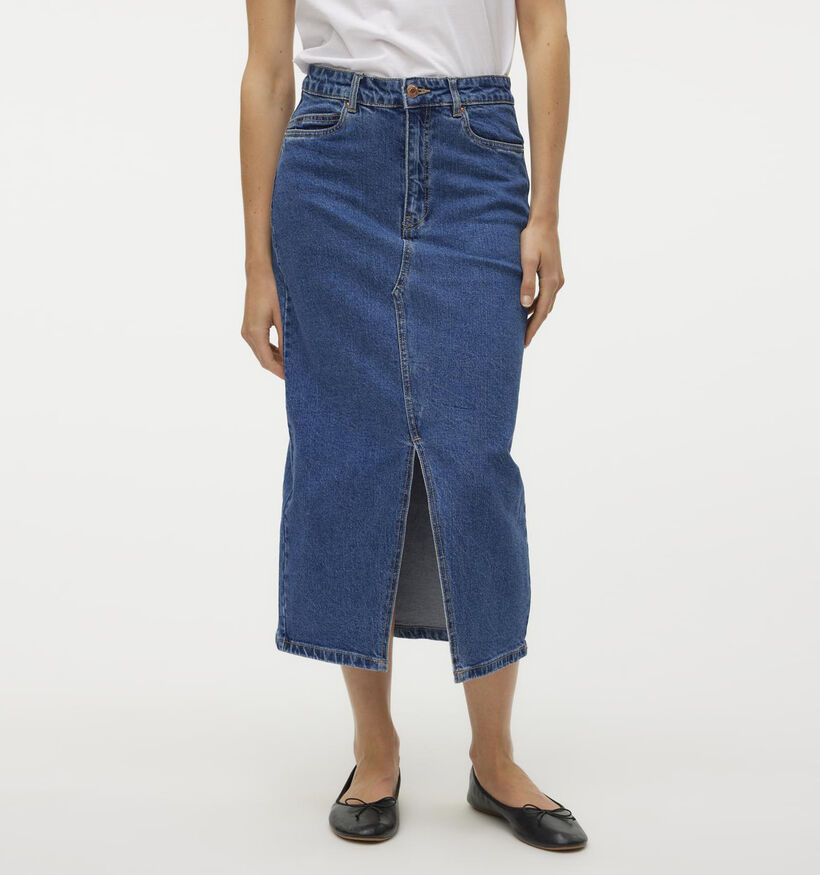 Vero Moda Veri Jupe en jeans en Bleu pour femmes (344055)